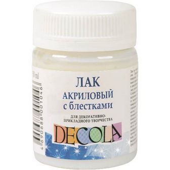 Лак акриловый с блёстками "Декола" 50мл, ЗХК 5828958