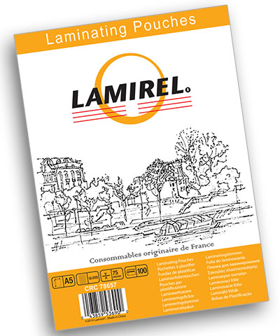 Пленка для ламинирования Lamirel фА5, 75мкм, 100 шт. 7865701