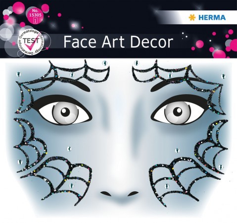 Наклейка HERMA "Face Art Sicker. Spider" 15305