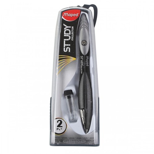 Готовальня чертежная "STUDY COLLECTOR" 2 пр., в пластиковом пенале, ассорти, Maped 194510