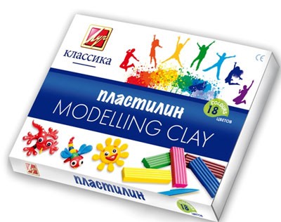 Пластилин 18цв. "Классика", в картонной коробке, Луч 20С 1330-08