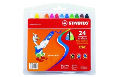 Пастель масленная 24цв., Stabilo 2624