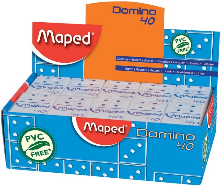 Ластик Maped "DOMINO" средний, в виде домино (20/560)  511240