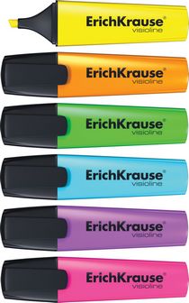 Текстовыделитель ErichKrause Visioline V-12, оранжевый 32499