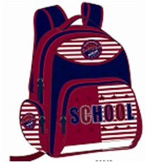 Рюкзак школьный 36*29*13см, декорирован тканевой аппликацией, вышивкой, цветными светоотражателями, текстильными "собачками", Феникс + 39945