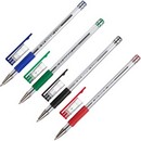 Набор ручек шариковых 4 цв., BEIFA 0,7 мм. резиновым грипом (24/288) BE-AA999-4