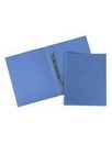 Папка пластиковая 0.5мм, с пружинным скоросшивателем, непрозрачная синяя, LINE, Хатбер  АН4_03009