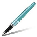 Ручка шариковые 110мм PILOT с жидкими чернилами, 0,7мм, корпус металлический матовый голубой, цвет чернил черный BLV-BMR37-M(DT)