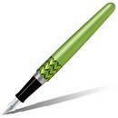 Ручка перьевая PILOT, корпус металлический матовый зеленый, цвет чернил синий FD-MR3-M(MB)