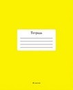 Тетрадь 48л. кл., обл. однотонная тониров., "Желтый", КТС-Про С2528-20
