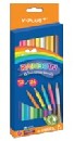 Набор цветных двухсторонних карандашей "Y-PLUS. Rainbow", 12шт. 24цв + точилка, картонная упаковка DPX1209