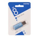 Флеш-карта Smartbuy 8GB V-Cut Blue 