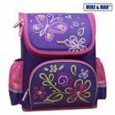 Рюкзак школьный "Лето", фиолетово-розовый, раскладной, с жесткой спинкой, h36см, Mike&mar 1441-ММ-120