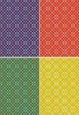 Набор цветного поделочного картона с тиснением, фА4, 4л., "Калейдоскоп", Апплика С4284-05