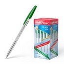 Ручка шариковая ErichKrause R-301 Classic 1.0 Stick, зеленая (50/400) 43187