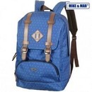 Рюкзак городской текстильный, темно-синий,  с уплотненной спинкой,  Mike&mar 72236CP