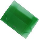 Папка пластиковая 0.45мм., на резинке, фА4, зеленая, Comix 024 А1295