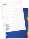 Разделитель листов пластиковый А4 цветной 1-10, ErichKrause, 2715 IPL 10/цв