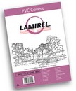 Обложки Lamirel Transparent A4, PVC, красные, 150мкм, 100 шт. LA-78781