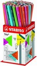 Карандаш Stabilo TRIO 369 HB, корпус ассорти в дисплее 369/72-1HB