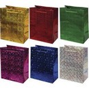 Пакет подарочный бумажный deVENTE. Голография, 26x32x10 см, ассорти 9041604