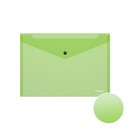 Папка-конверт пластиковая 0.14мм, на кнопке фА4, полупрозрачная ассорти, FIZZY NEON  ENVELOPE  ErichKrause (24/144) EK44431