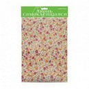 ТКАНЬ САМОКЛЕЯЩАЯСЯ, А4, 2 ЛИСТА, "ЦВЕТОЧКИ-1", 4 ВИДА 2-264/01