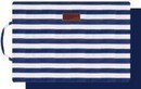 Папка школьная ФАКТУРА ПОЛОСКИ, А4, хлопковая ткань с запечаткой, текстильная ручка, контрастная оборотная сторона, на подкладе, застежка молния 44148