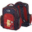 Рюкзак школьный deVENTE. Basic. Мишка Ted 38x32x18 см, вес 600 г, 1 отделение на молнии с карманом для учебников, 2 передних и 2 боковых кармана, уплотненные лямки и воздухопроницаемая спинка, светоотражающие вставки 7033800