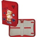 Пенал одностворчатый прямоугольный 19,5 x 13,5 см, deVENTE. Мишка Ted, текстильный,  на молнии 7010800