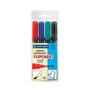 Набор маркеров по бумаге CENTROPEN Flipchart 4 цв. с круглым острием в картон.упак. 8550 0402