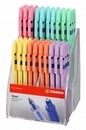 Ручка шар. STABILO LINER 808FL синяя, корпус флюоресцентный, ассорти в пластиковом дисплее (80) 808/FL 8041