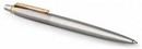 Ручка гелевая PARKER Jotter Stainless Steel GT, корпус из нерж.стали,позолоченные детали, черные чернила M PARKER-2020647