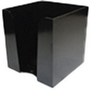 Пластиковый бокс для бумажного блока Attomex 90x90x90 мм, черный 4105801