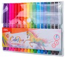 Фломастеры 18цв. Deli ColoRun, пакет с европодвесом EC10013