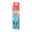 Карандаши 6цв. Deli COLOR KIDS Jumbo трехгран.,  коробка/европод. EC00660
