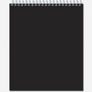 Блокнот для зарисовок "Sketchbook" на гребне, 170*200 мм, 140 г/м2, черная, 20л., "Black", Полином 2622