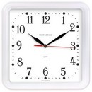 Часы настенные TROYKA 81810835 квадрат, белые, белая рамка, 26х26х3,5см 