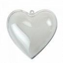Набор для детского творчества: Сердце пластиковое половинками Д8 см - набор 2 шт BH82