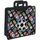 Папка для тетрадей с пластиковыми ручками deVENTE Football Sport N1 36,5x30,5 см, пластиковая с текстильным расширением 8053943