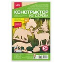 Набор для детского творчества : Конструктор из дерева Лесные животные набор №1, LORI Фн-001