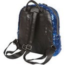 Рюкзак подростковый "deVENTE. Glam" 36x28x15 см, текстильный с двухсторонними пайетками, отделка из искусственной кожи, 1 отделение на молнии, 1 передний карман, 2 боковых кармана, 1 карман на спинке, синий 7032948