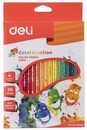 Карандаши 36цв. Deli Color Emotion деревянный корпус., липа, карт.коробка EC00230