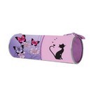 Пенал - тубус большой на молнии "ЛИЛОВЫЕ БАБОЧКИ", печать на ткани Пчелка ПТ-02