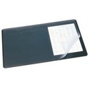 Мат настольный 40*60см  DURABLE черный с прозрачным листом 7202-01