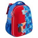 Рюкзак школьный Такса с эргономичная вентилируемая спинка, т.синий/красный, Mike&mar  1008-172