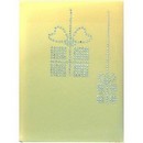 Записная книжка фА5, 160стр., кл.,  "deVENTE. Gifts on the yellow" белая бумага 70 г/м?, печать в 1 краску, твердая обложка из искусственной кожи c поролоном, стразы, 1 ляссе 2051946