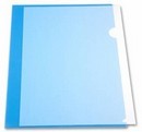 Папка-уголок пластиковая 0.18мм, синий, Бюрократ -E310/1BLU