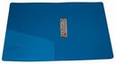 Папка пластиковая 0.7мм., с внутренним боковым зажимом, внут.и торц.карм синий, Бюрократ -PZ07CBLUE