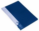 Папка пластиковая 0.6мм, с 10 прозрачными вкладышами, синий, Бюрократ -BPV10BLUE